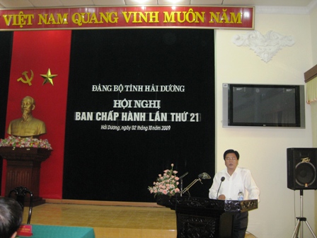 Hội nghị lần thứ 21 Ban chấp hành Đảng bộ tỉnh Hải Dương khoá XIV